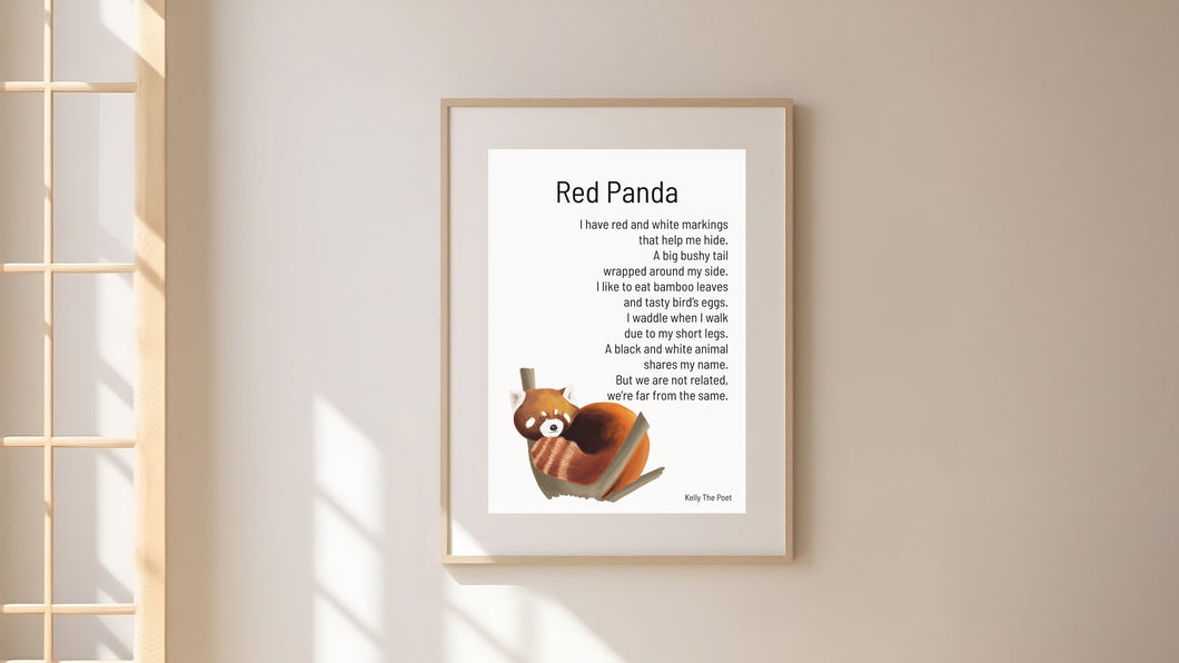Red Panda Digital Print