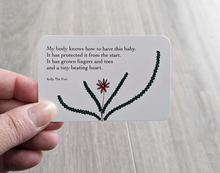 Load image into Gallery viewer, Pregnancy affirmation cards, positive quotes to support you through your pregnancy.

