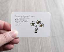 Load image into Gallery viewer, Affirmation cards to support you through labour, a gift for a pregnant mother, baby shower gifts
