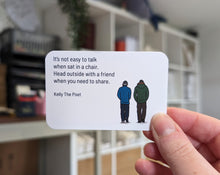 Load image into Gallery viewer, Mental Health Cards For Men, Positive poems to support men struggling with anxiety and their mental health.
