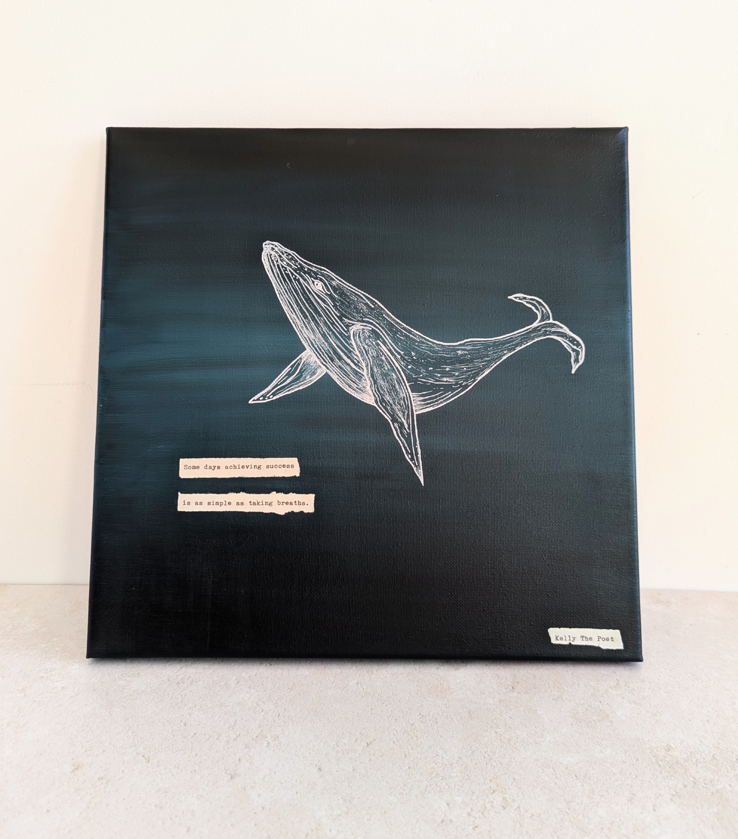 The Successful Whale Original Canvas