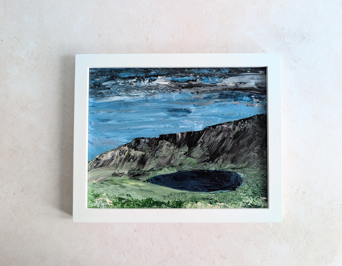 Llyn Y Fan Fach Abstract Canvas Board
