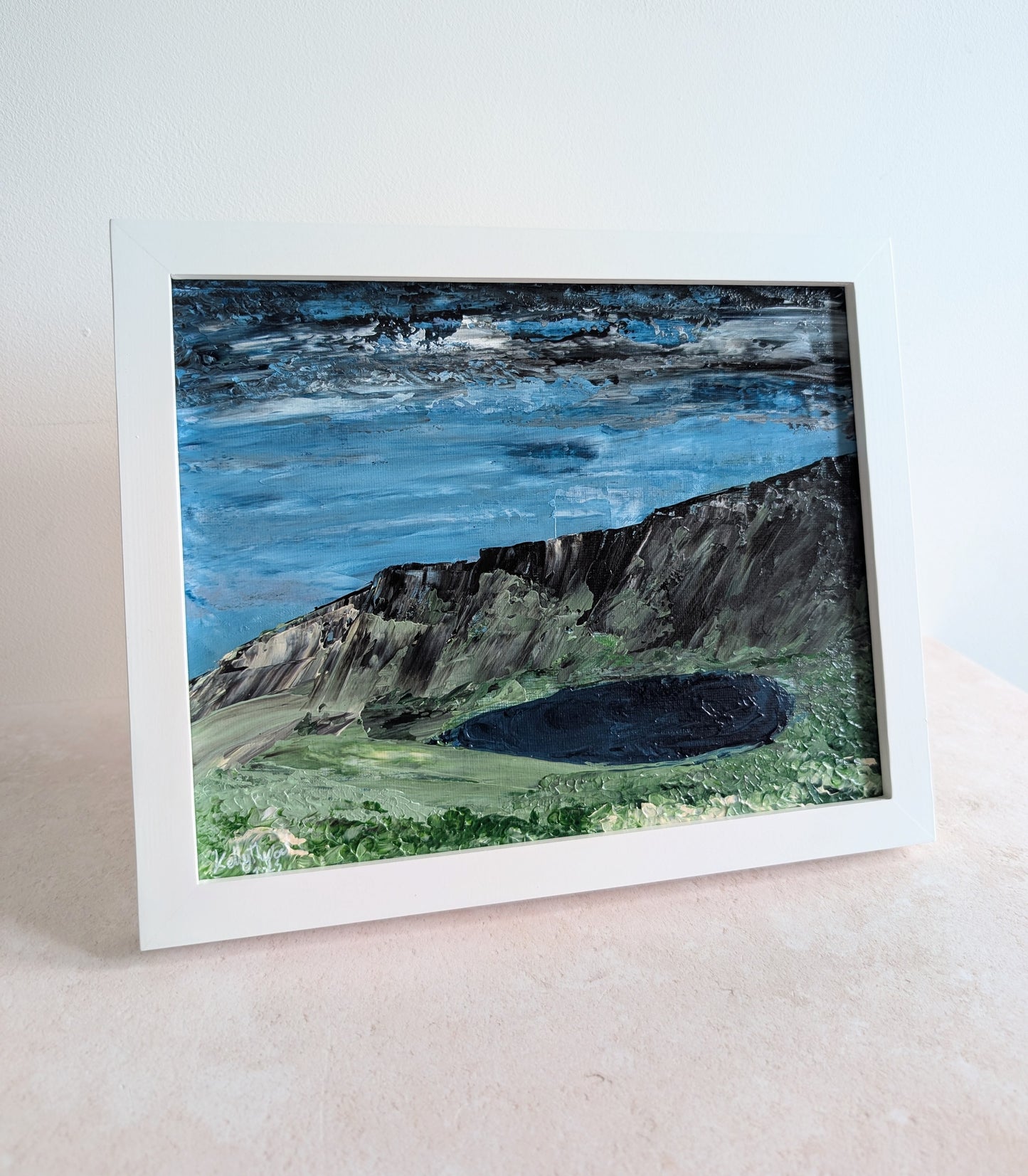Llyn Y Fan Fach Abstract Canvas Board