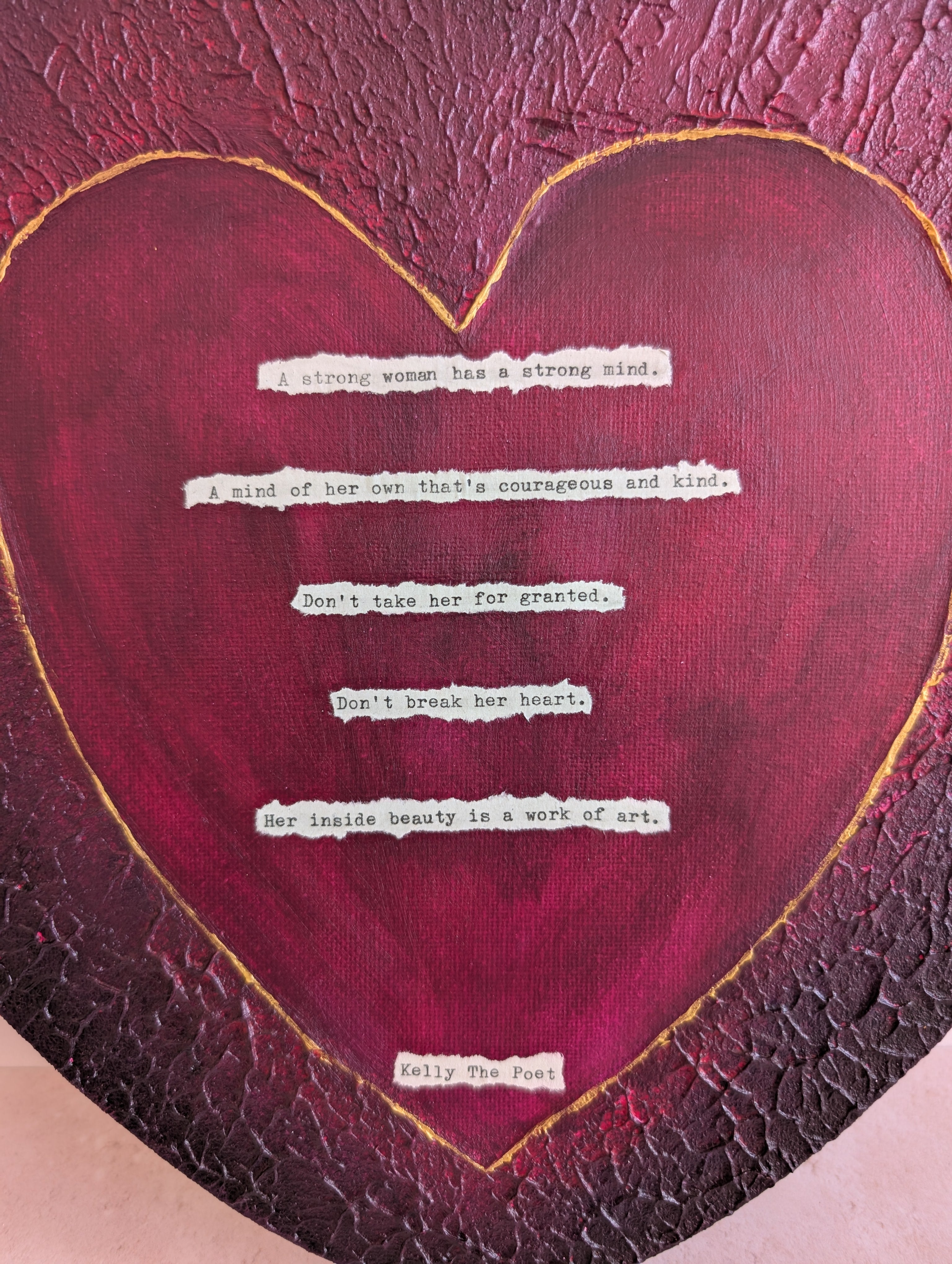 A Strong Woman Heart Canvas