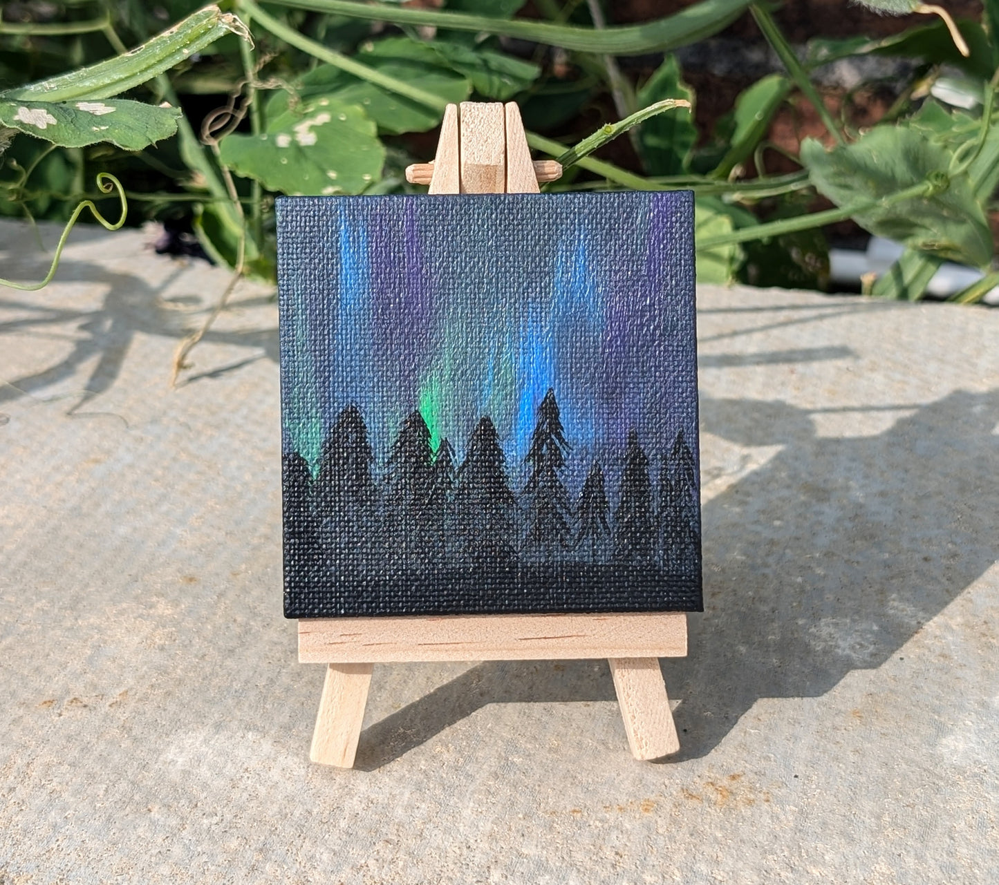 Mini Canvas Woodland Lights