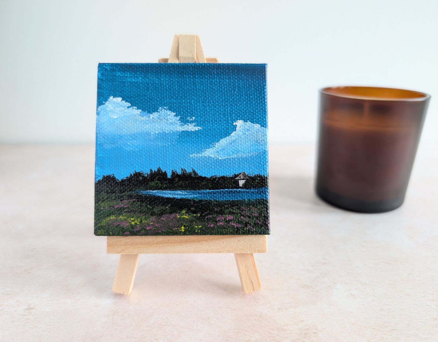 Mini Canvas Llyn Llech Owain