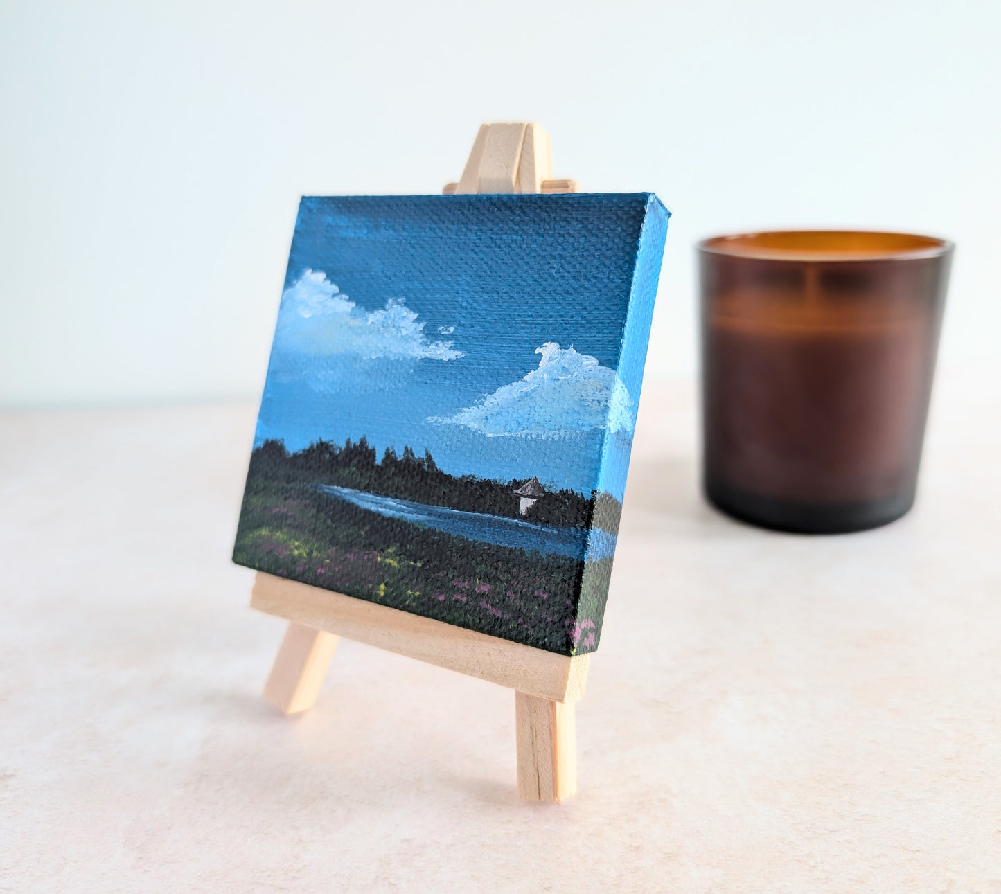 Mini Canvas Llyn Llech Owain