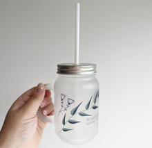 Load image into Gallery viewer, Patient - Mason Jar With Straw And Lid
