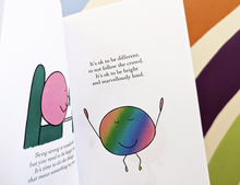 Load image into Gallery viewer, Positive affirmation book, The Blobbles is a book full of funny quotes and relatable affirmations
