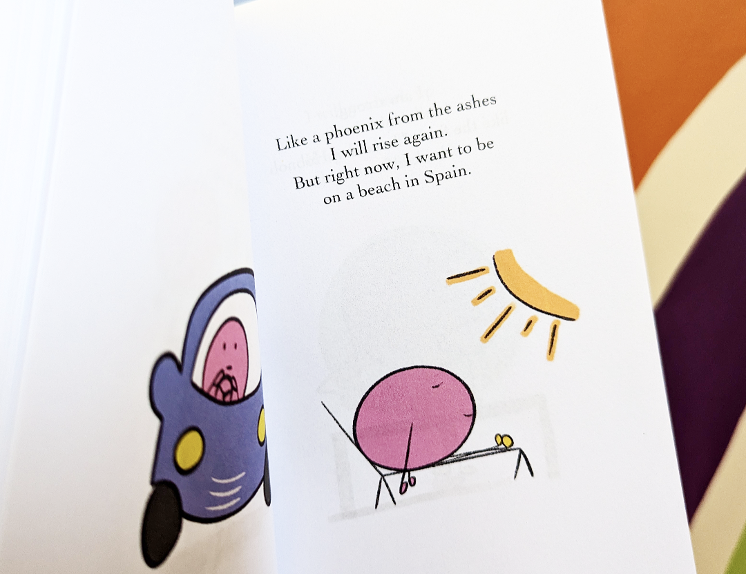 Positive affirmation book, The Blobbles is a book full of funny quotes and relatable affirmations