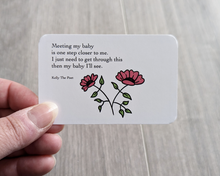 Load image into Gallery viewer, Affirmation cards to support you through labour, a gift for a pregnant mother, baby shower gifts
