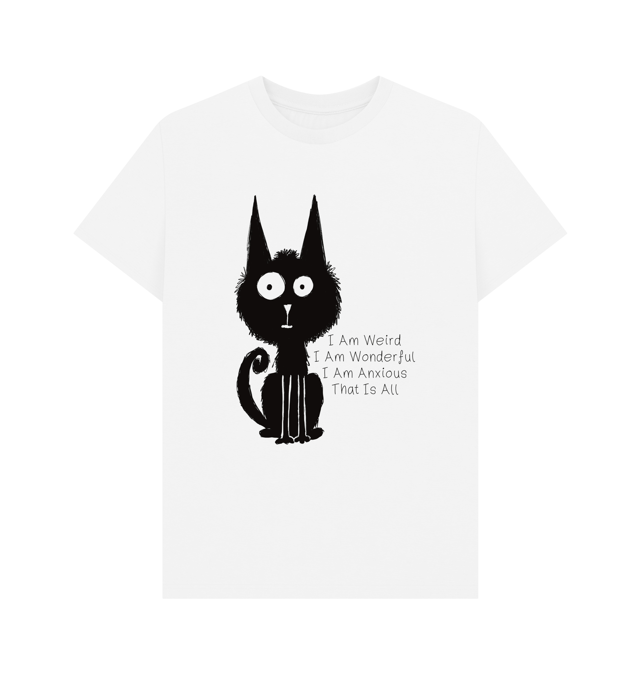 White Printed T-shirt Front