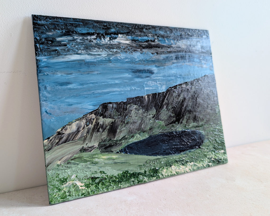 Llyn Y Fan Fach Abstract Canvas Board