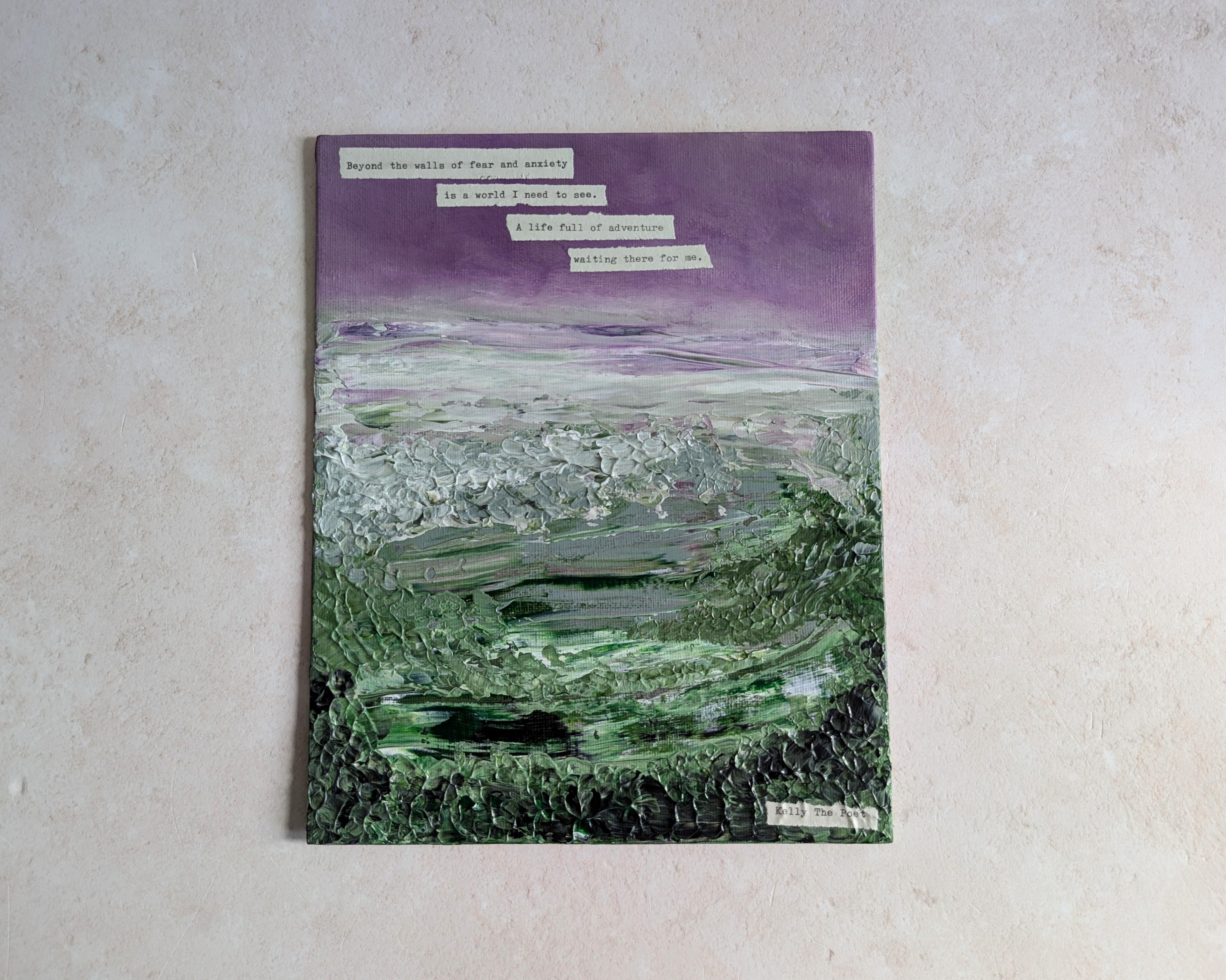 Beyond The Walls Original Canvas Board