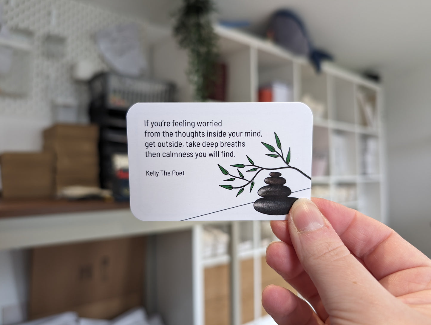 Mental Health Cards For Men, Positive poems to support men struggling with anxiety and their mental health.