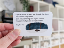 Load image into Gallery viewer, Mental Health Quote Cards. Badger And Butterfly pocket poems are there to give you comfort on your hardest days.
