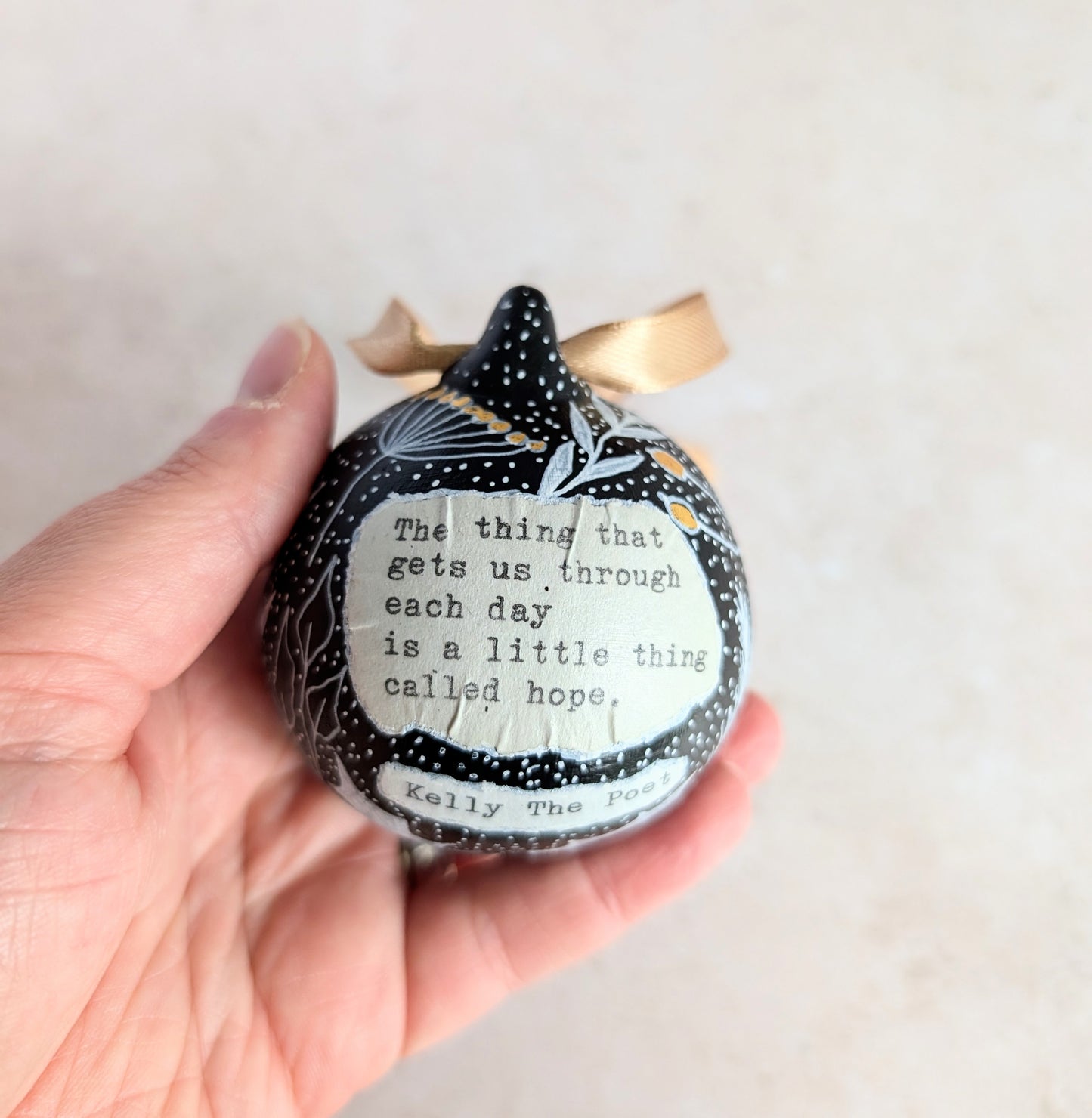 Hand Painted Bauble - Hope