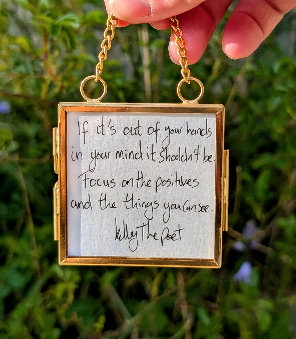 Out Of Your Hands - Hanging Poetry Artwork