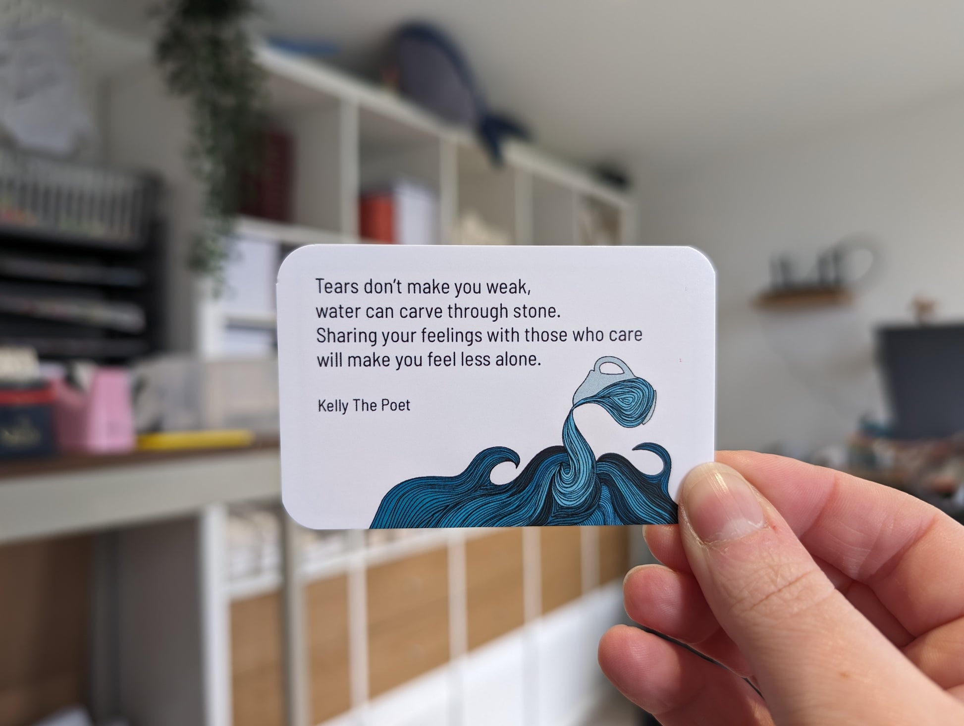 Mental Health Cards For Men, Positive poems to support men struggling with anxiety and their mental health.