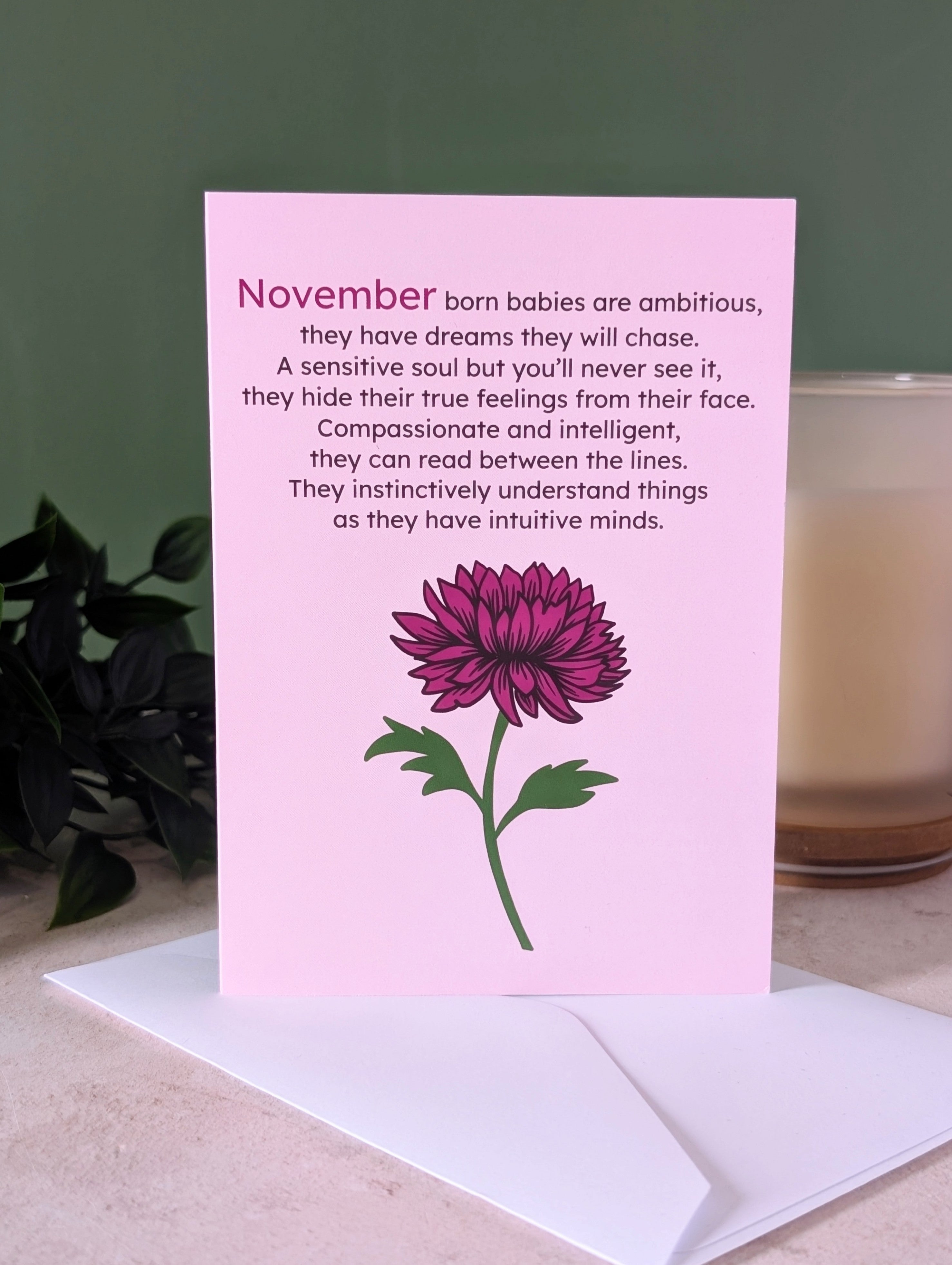 November Greeting Card