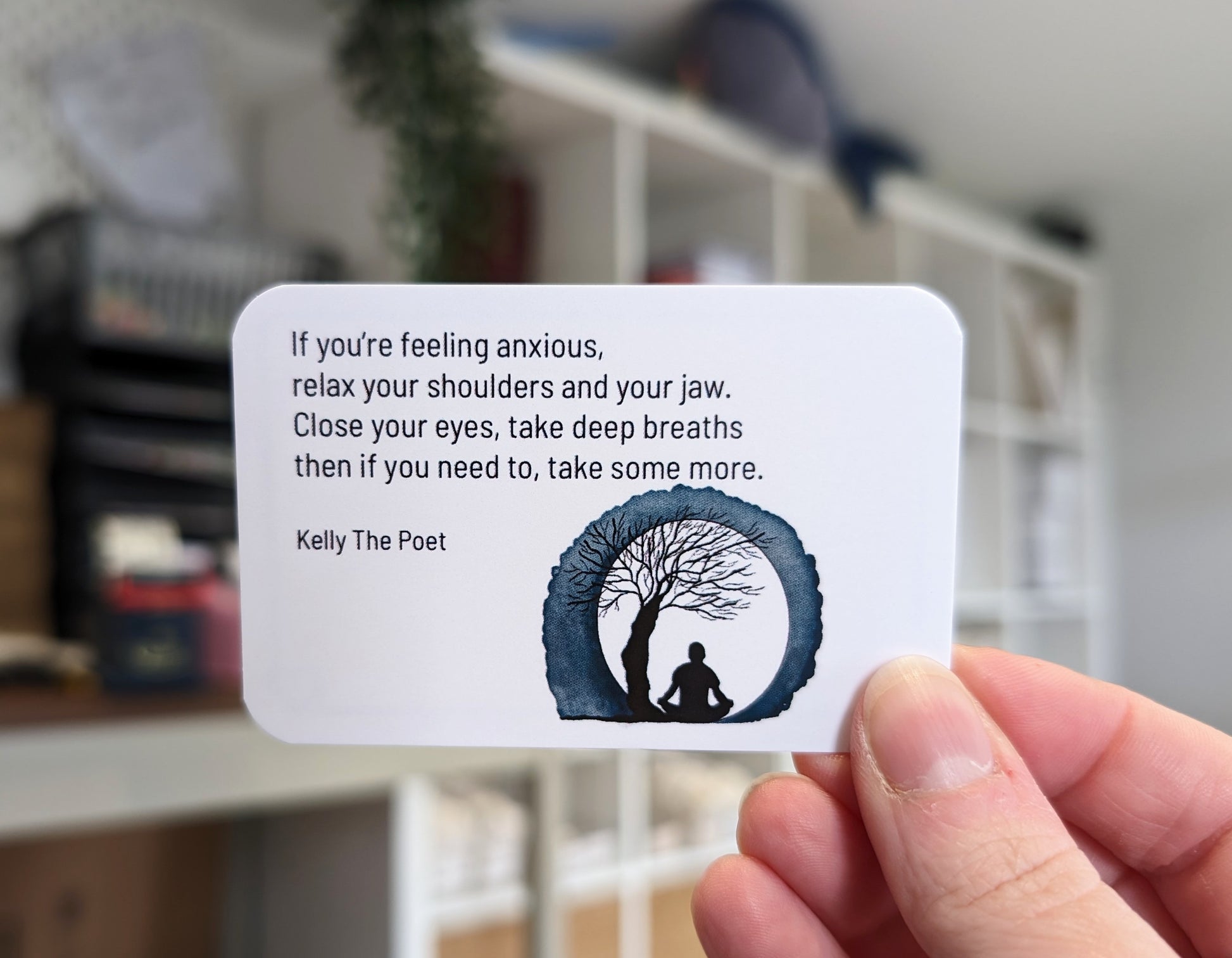 Mental Health Cards For Men, Positive poems to support men struggling with anxiety and their mental health.