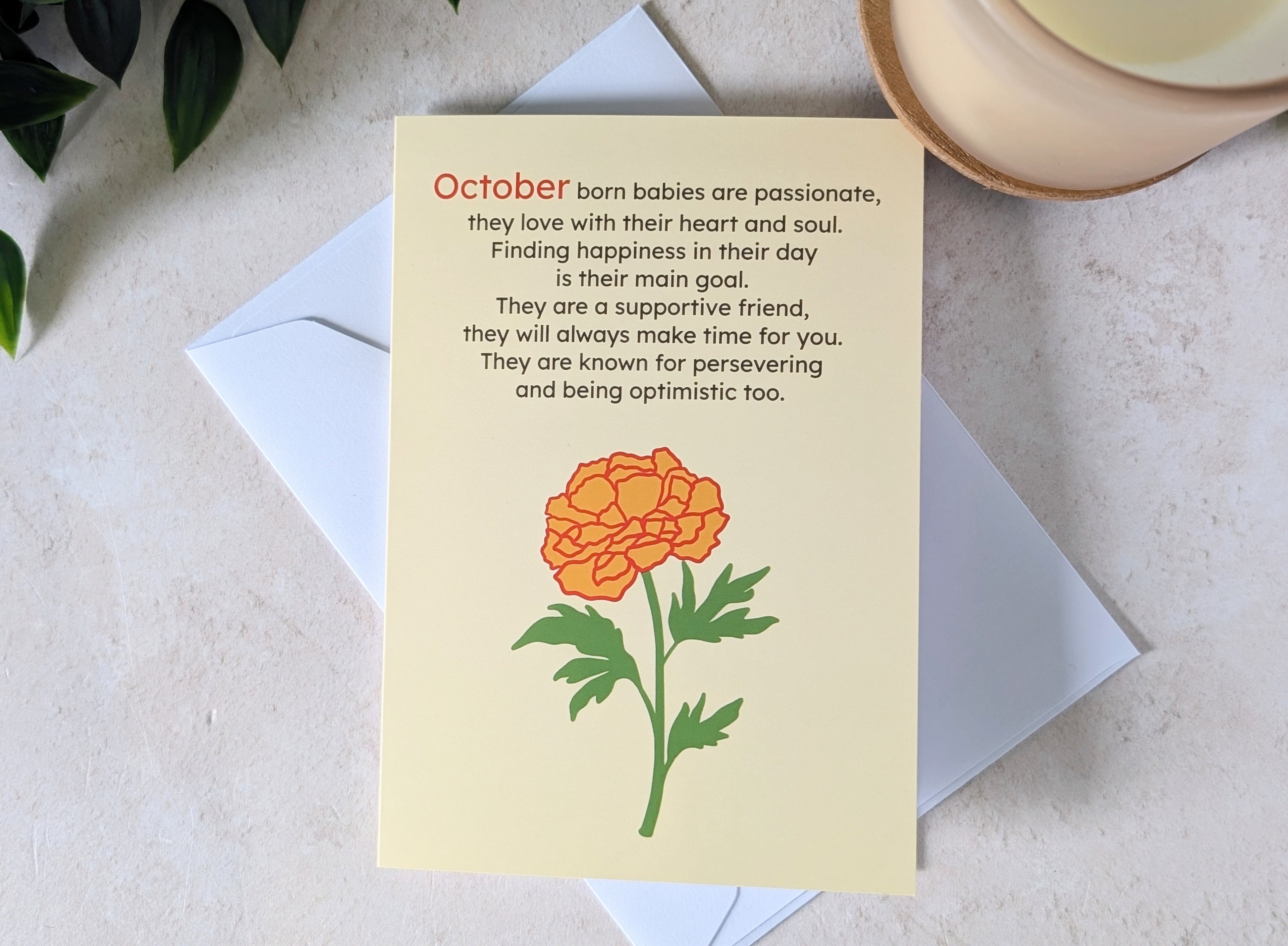 October Greeting Card