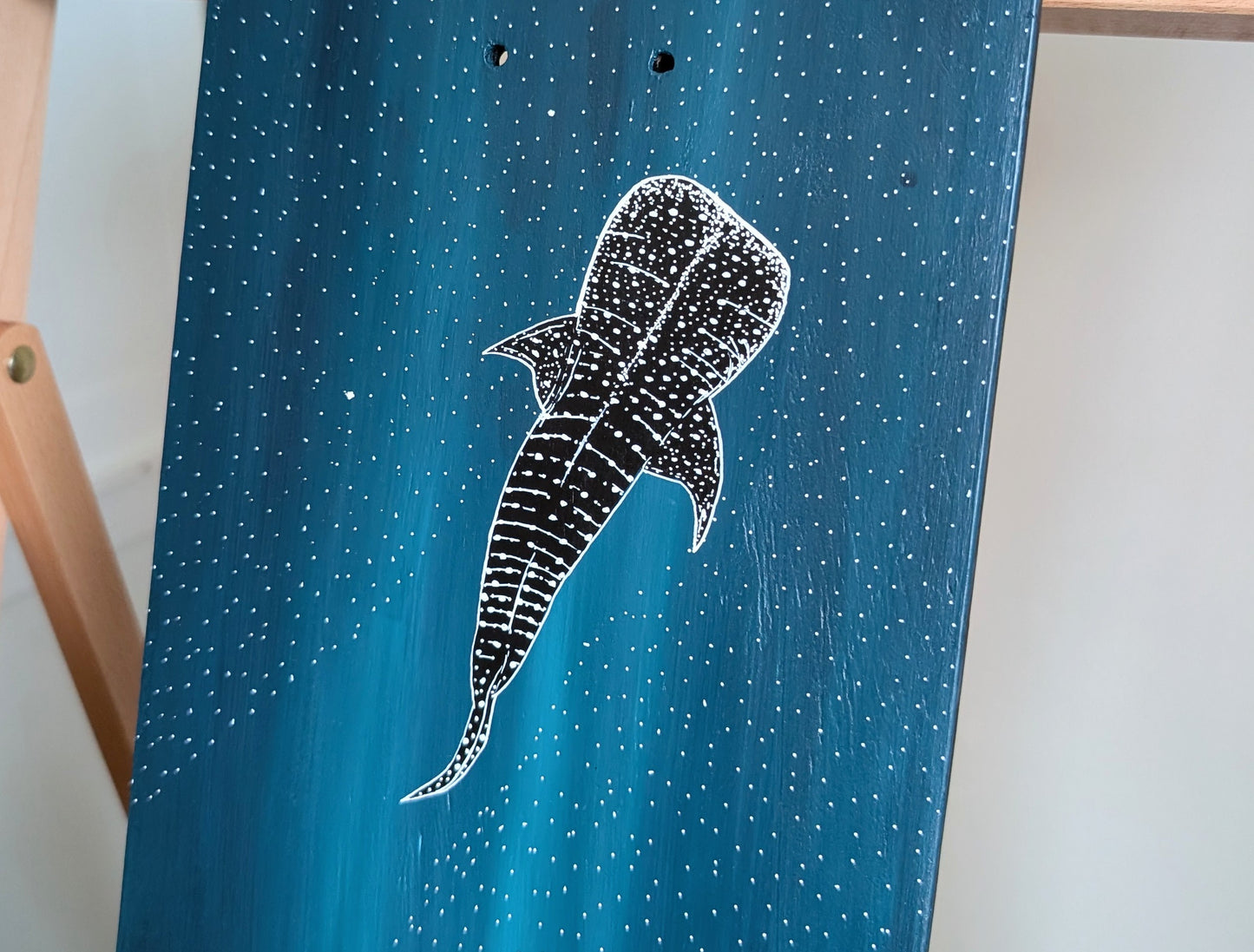 A Shark In The Ocean Skateboard Art