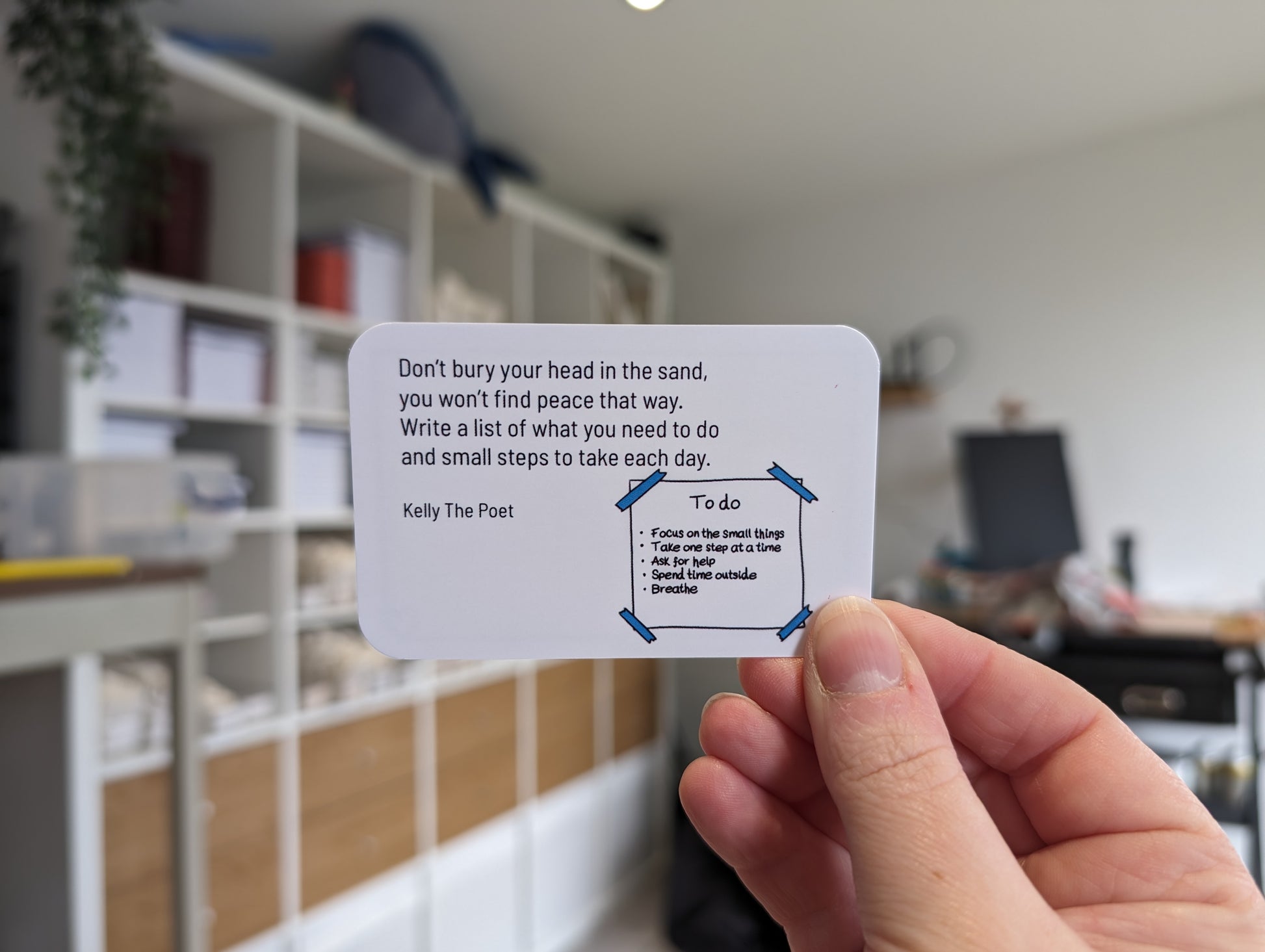 Mental Health Cards For Men, Positive poems to support men struggling with anxiety and their mental health.