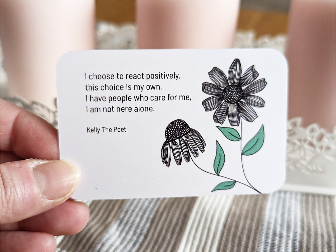 Anxiety Cards that help calm you in a panic attack and give you tools to improve your mental health.