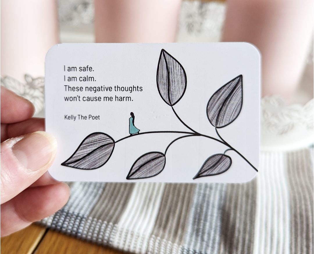 Anxiety Cards that help calm you in a panic attack and give you tools to improve your mental health.