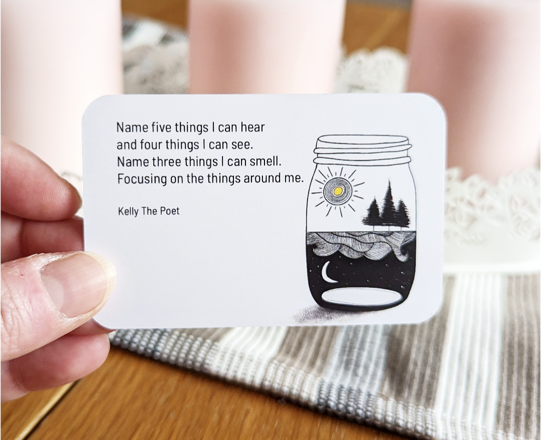 Anxiety Cards that help calm you in a panic attack and give you tools to improve your mental health.