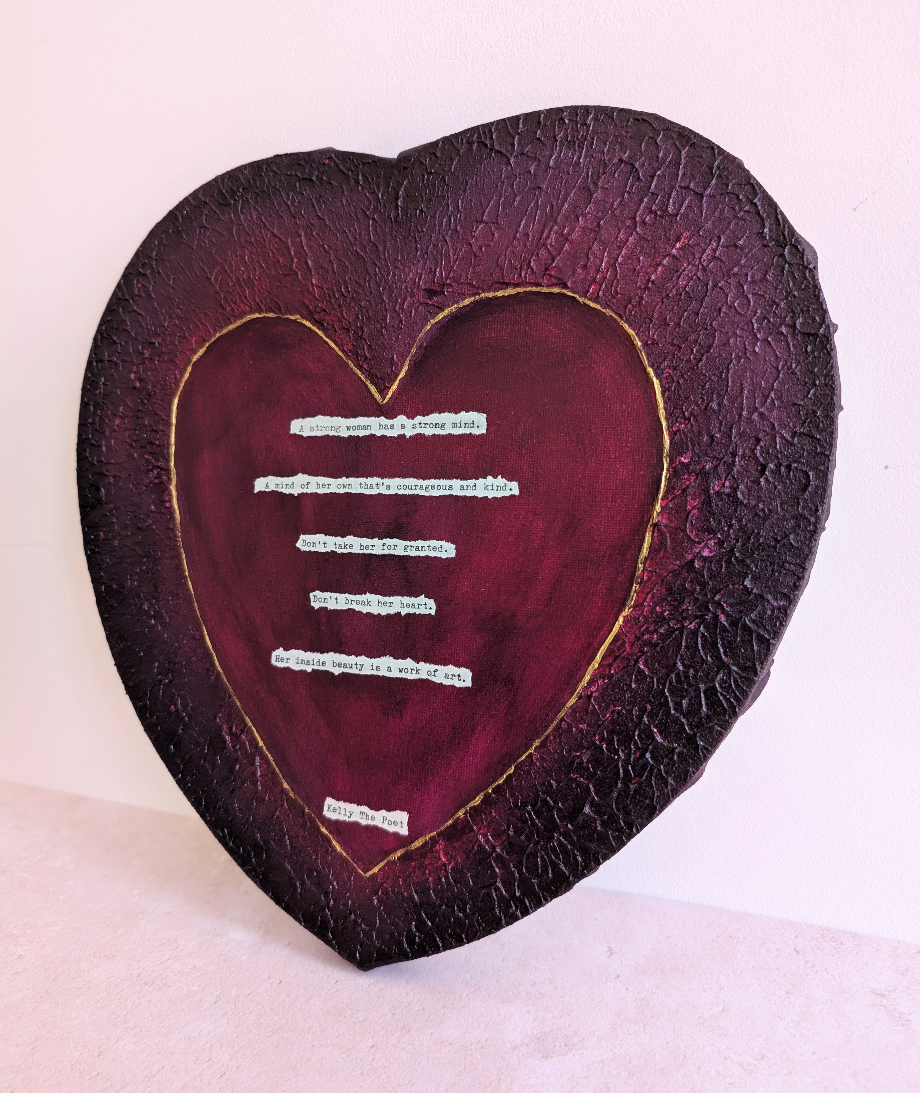 A Strong Woman Heart Canvas