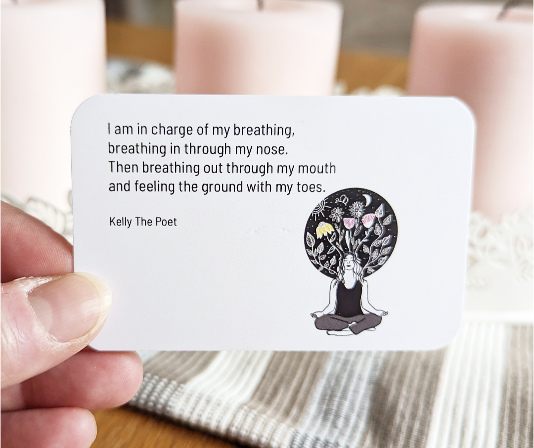 Anxiety Cards that help calm you in a panic attack and give you tools to improve your mental health.