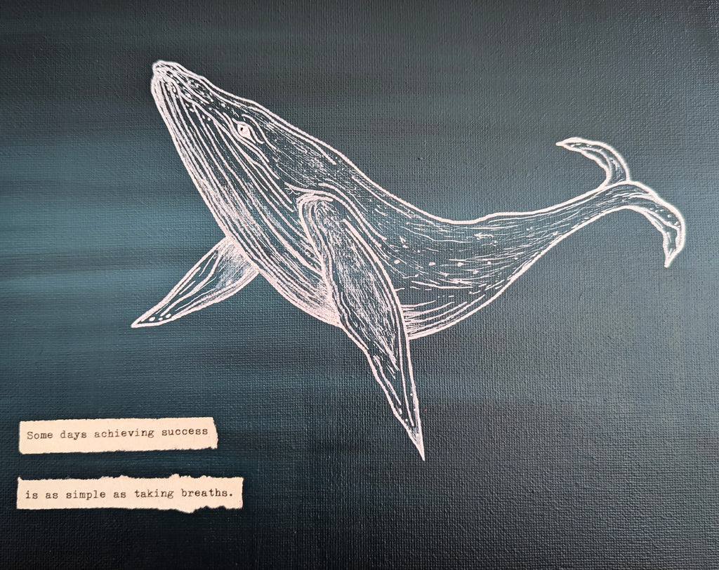 The Successful Whale Original Canvas