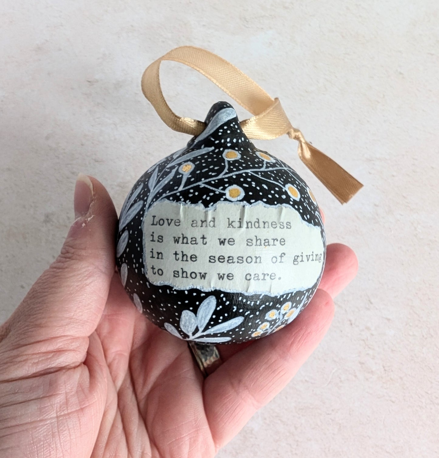 Hand Painted Bauble - Care