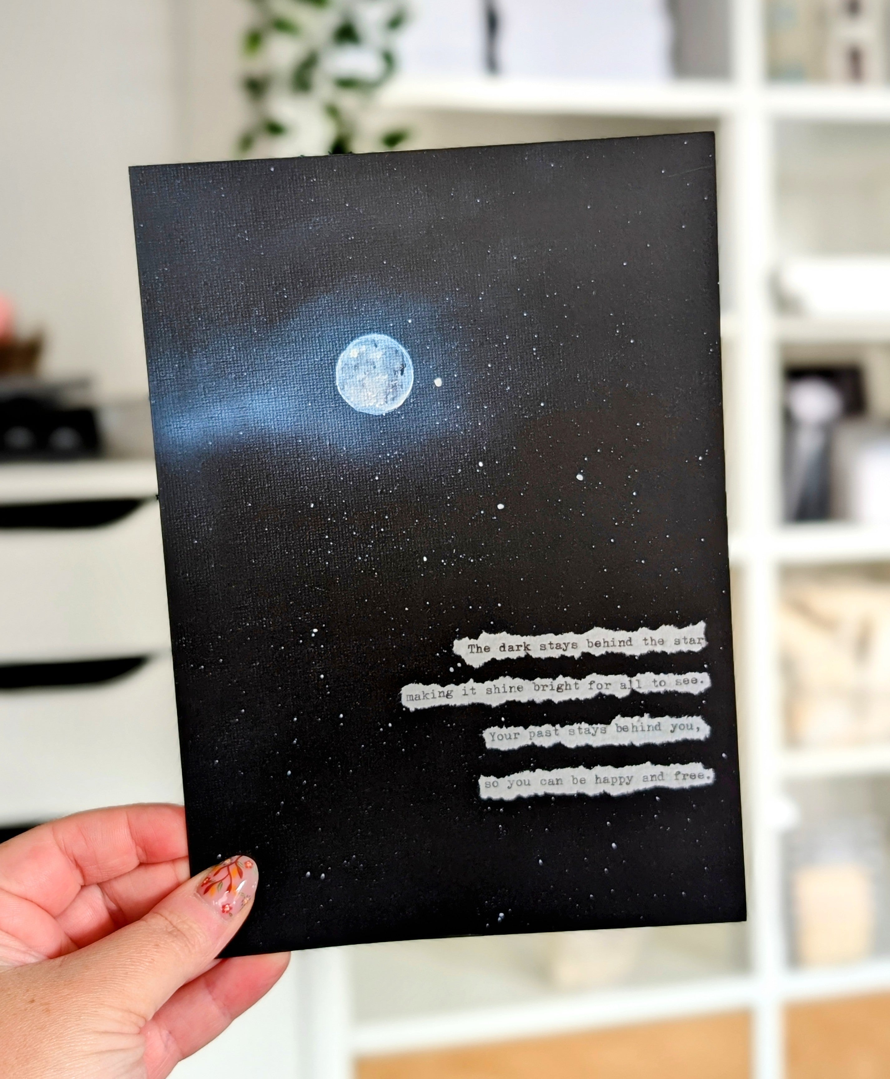 The Dark Stays Behind The Star Print