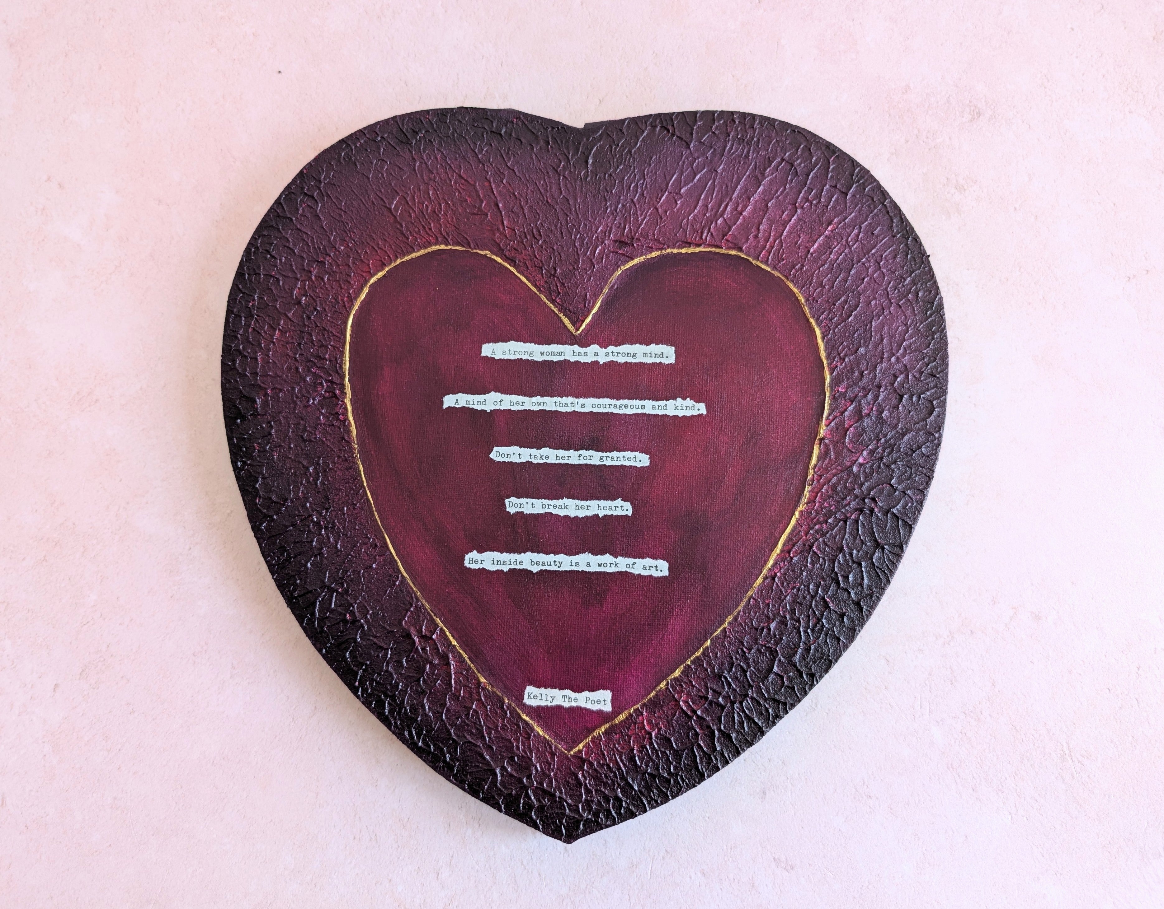 A Strong Woman Heart Canvas