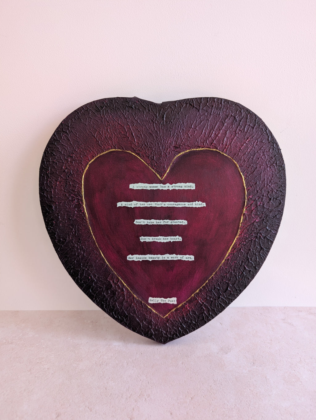 A Strong Woman Heart Canvas