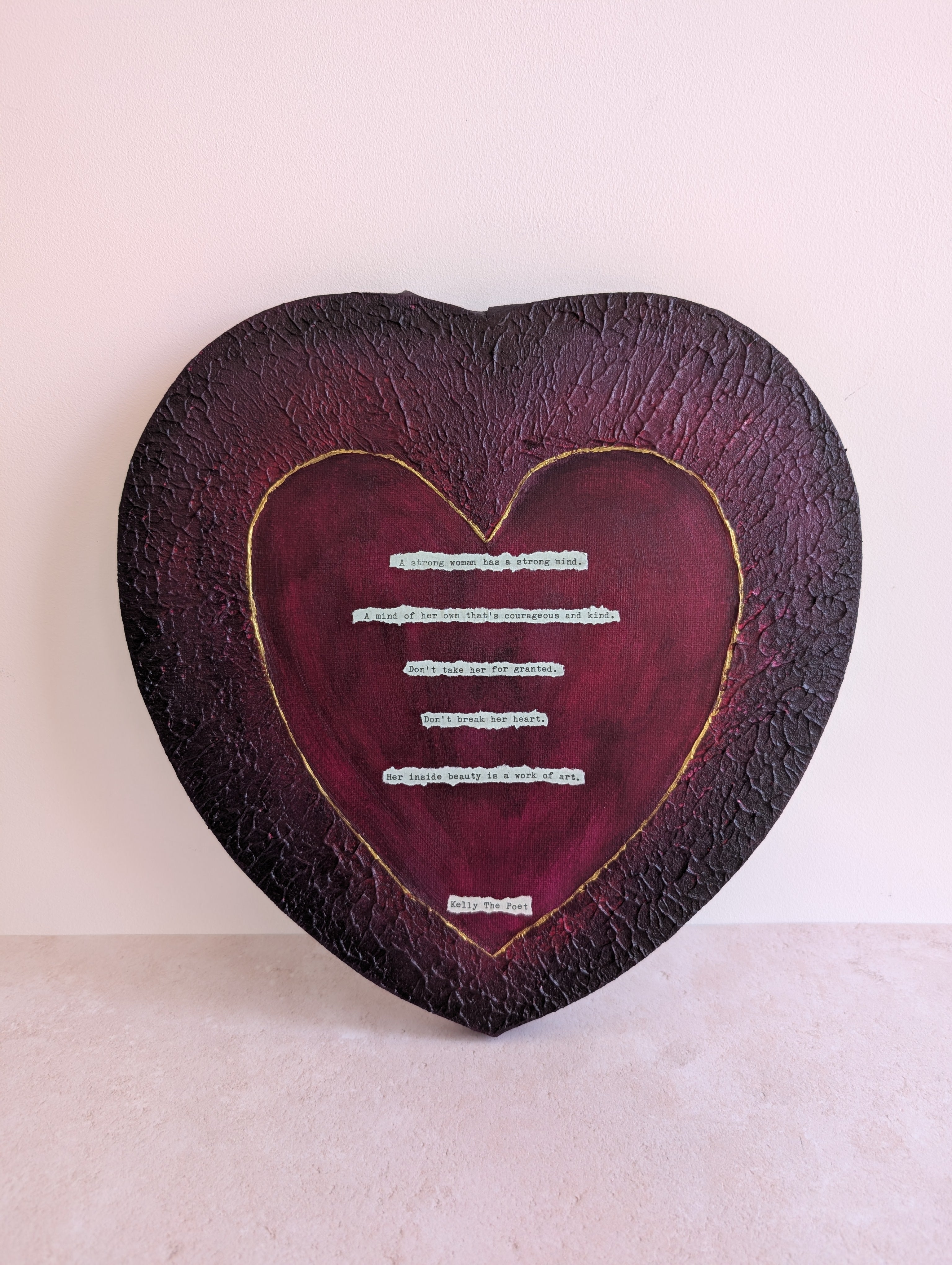A Strong Woman Heart Canvas