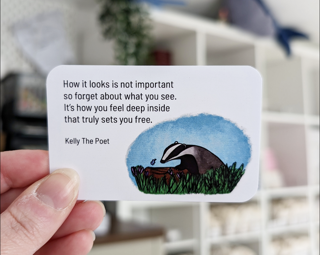 Mental Health Quote Cards. Badger And Butterfly pocket poems are there to give you comfort on your hardest days.