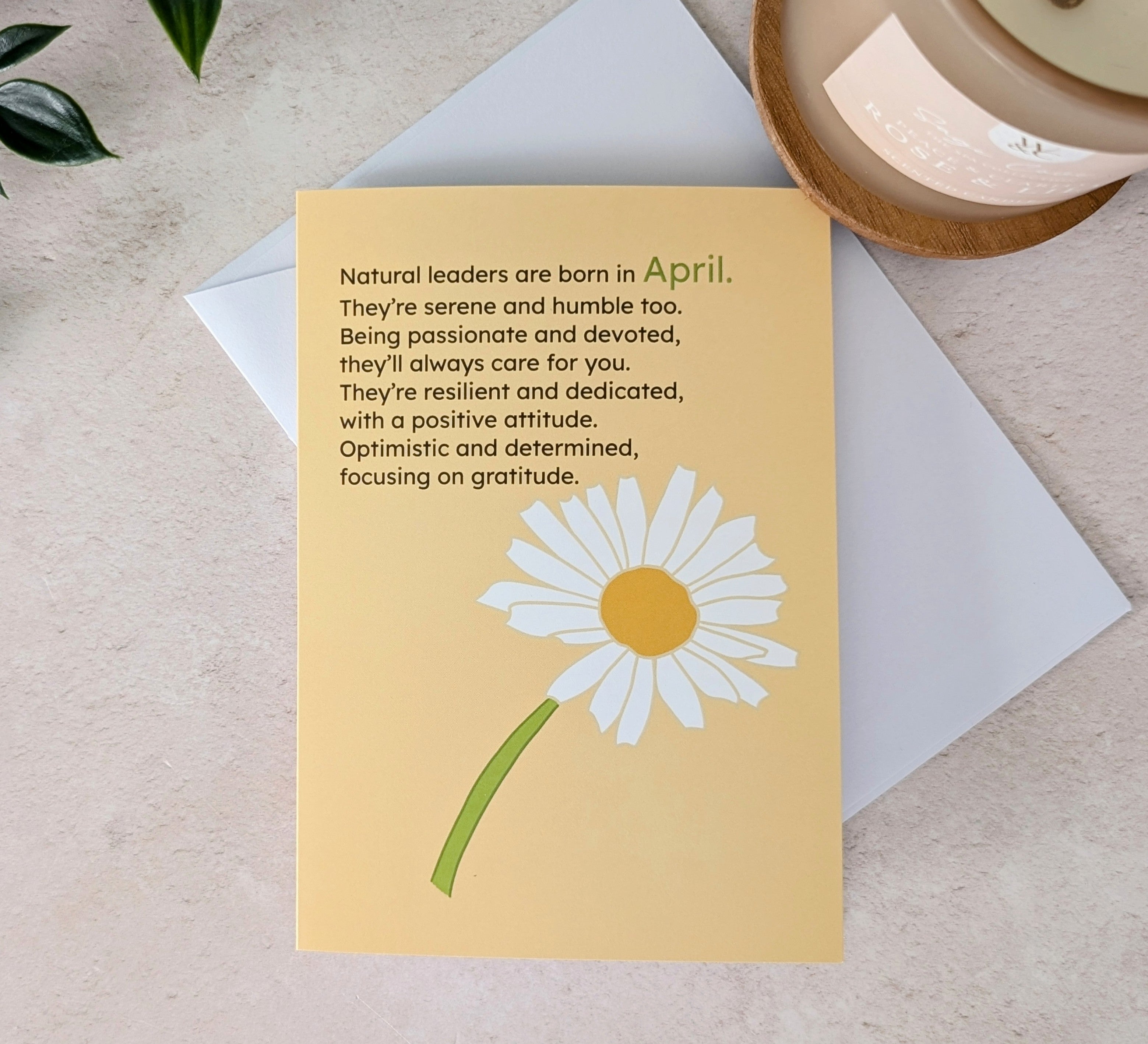 April Greeting Card