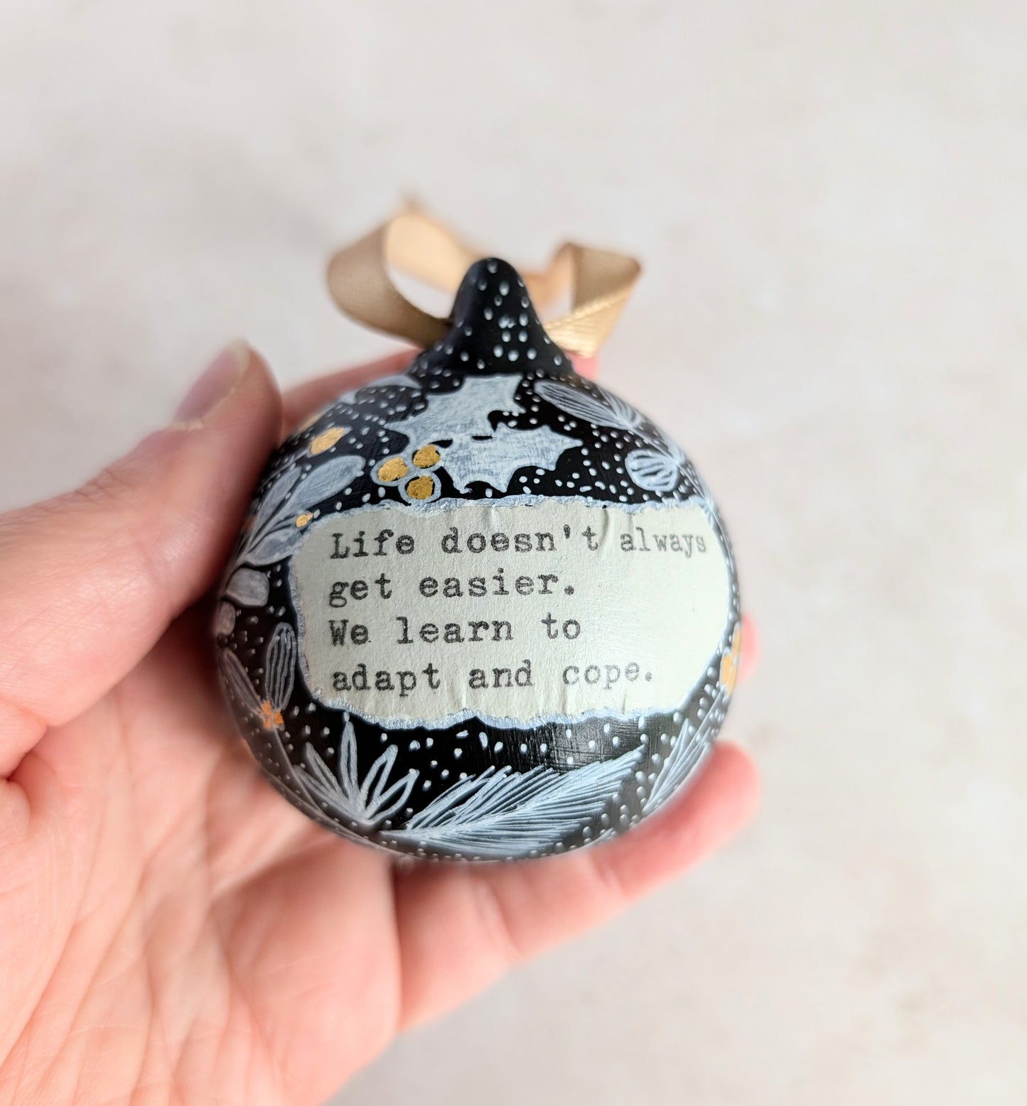 Hand Painted Bauble - Hope