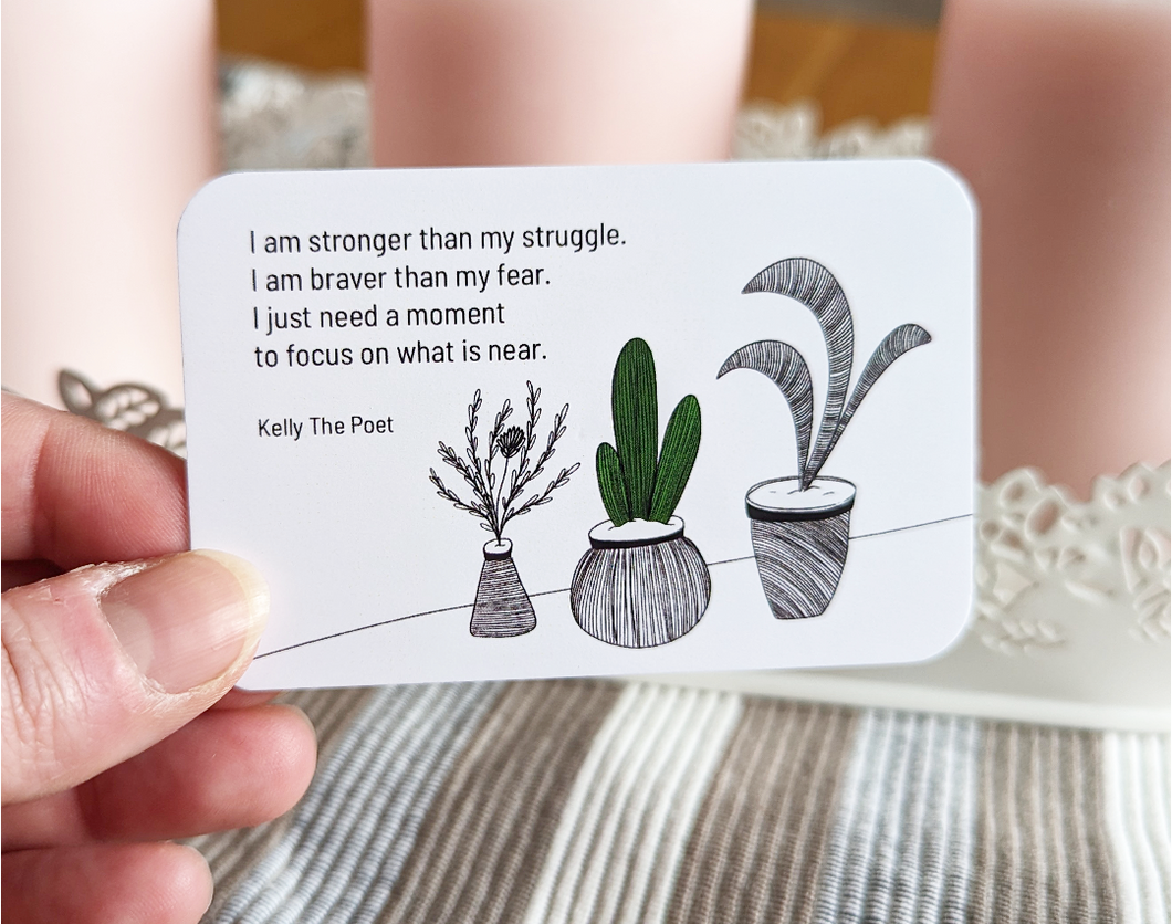 Anxiety Cards that help calm you in a panic attack and give you tools to improve your mental health.