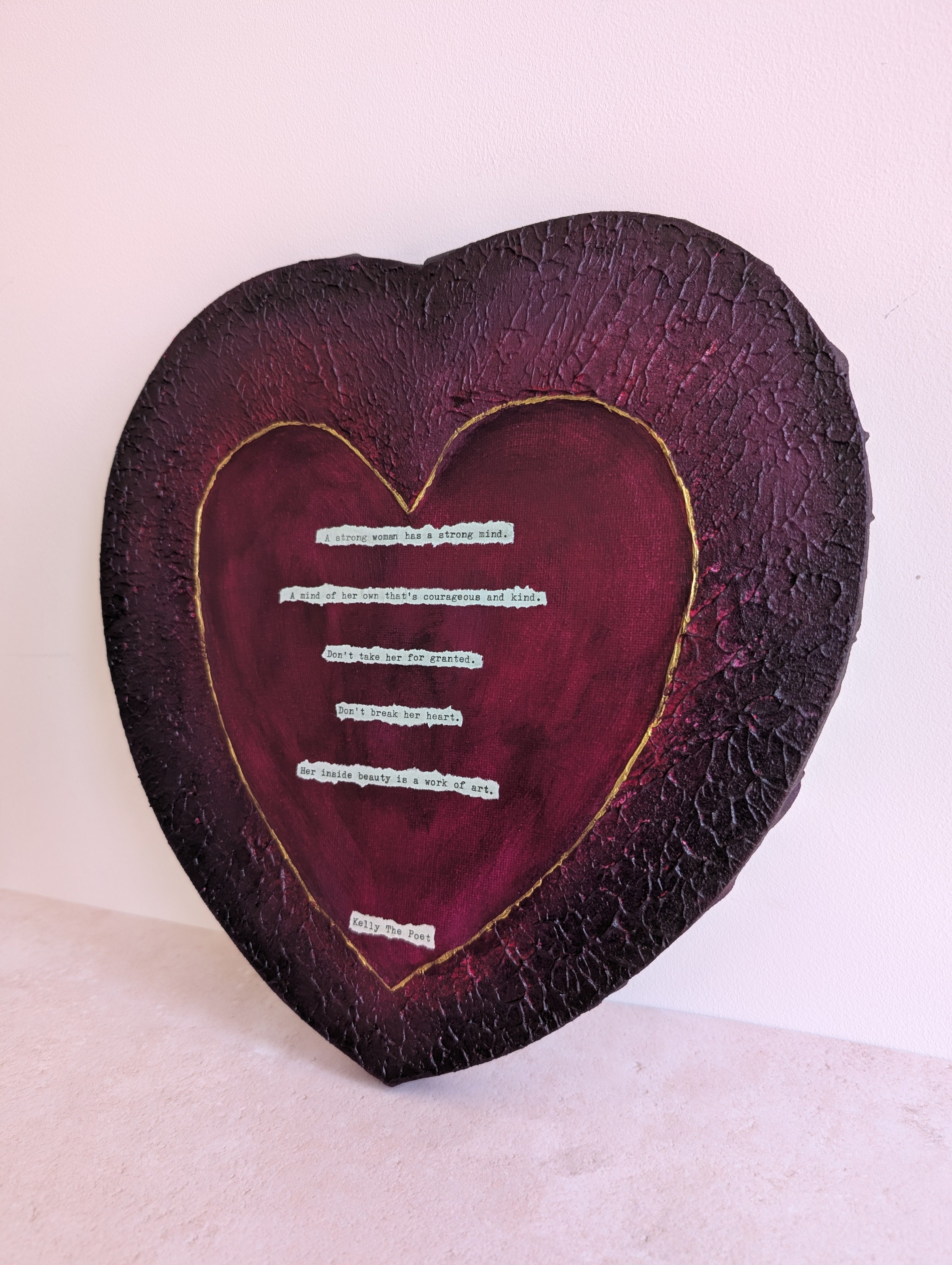 A Strong Woman Heart Canvas