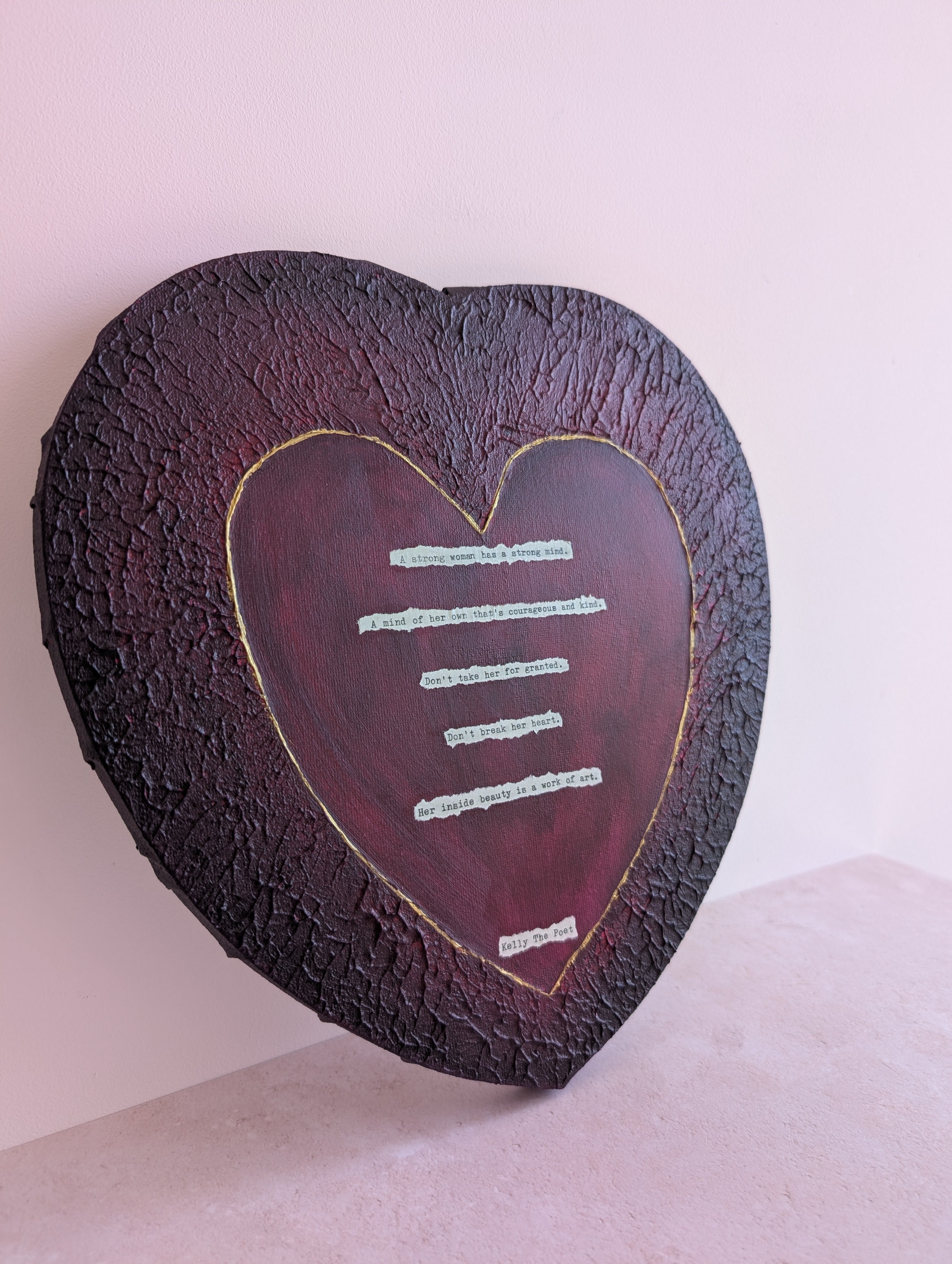 A Strong Woman Heart Canvas