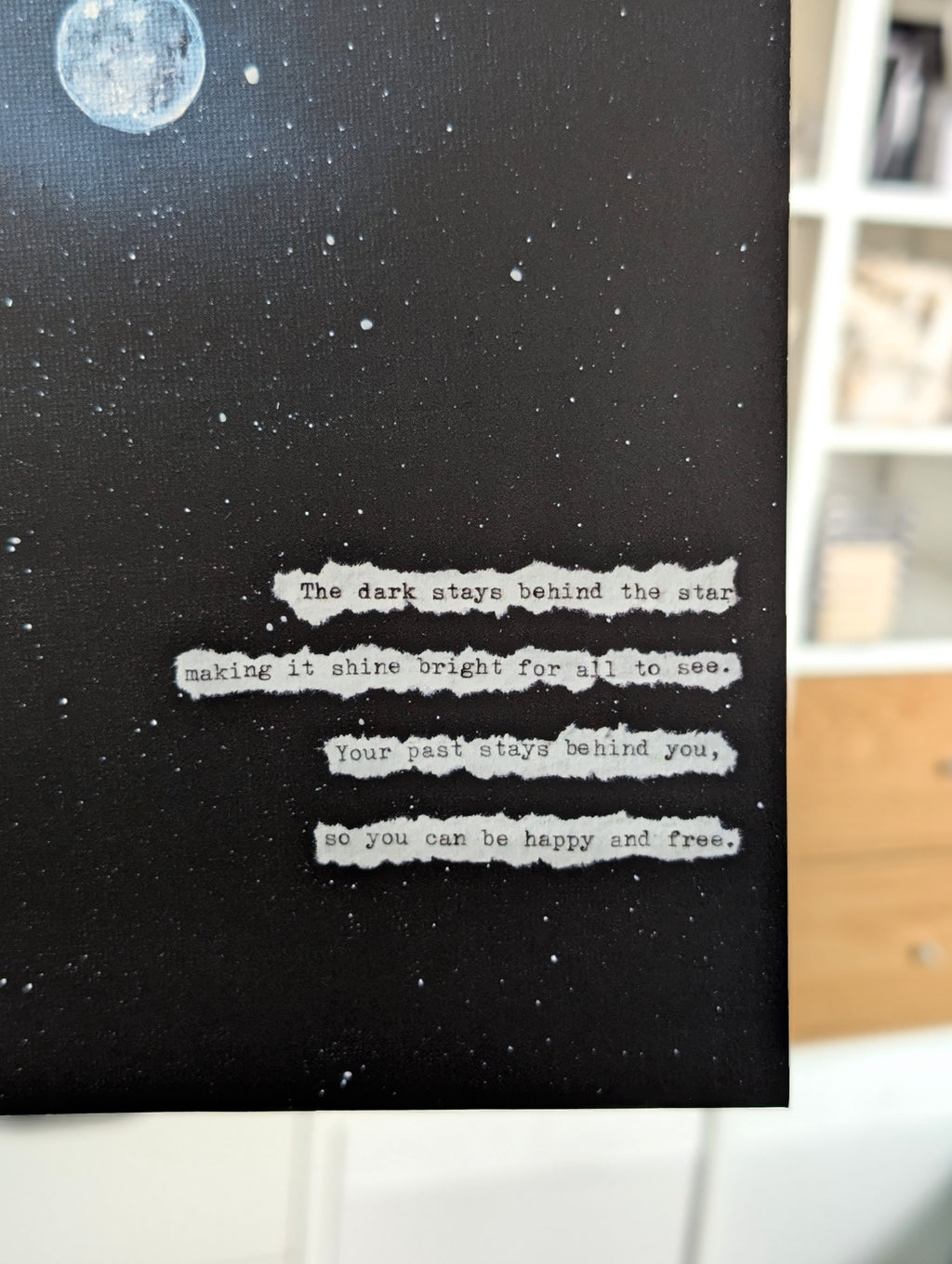 The Dark Stays Behind The Star Print