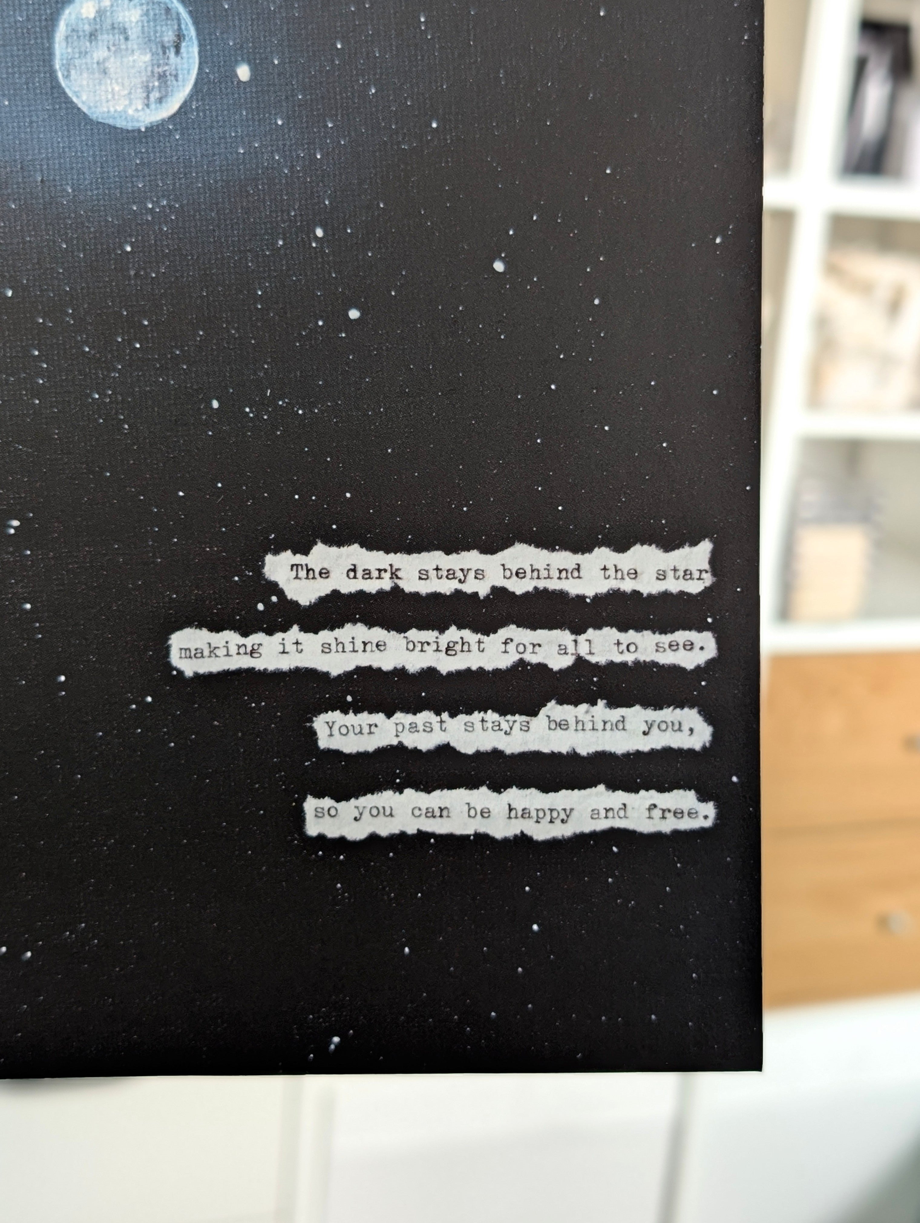 The Dark Stays Behind The Star Print