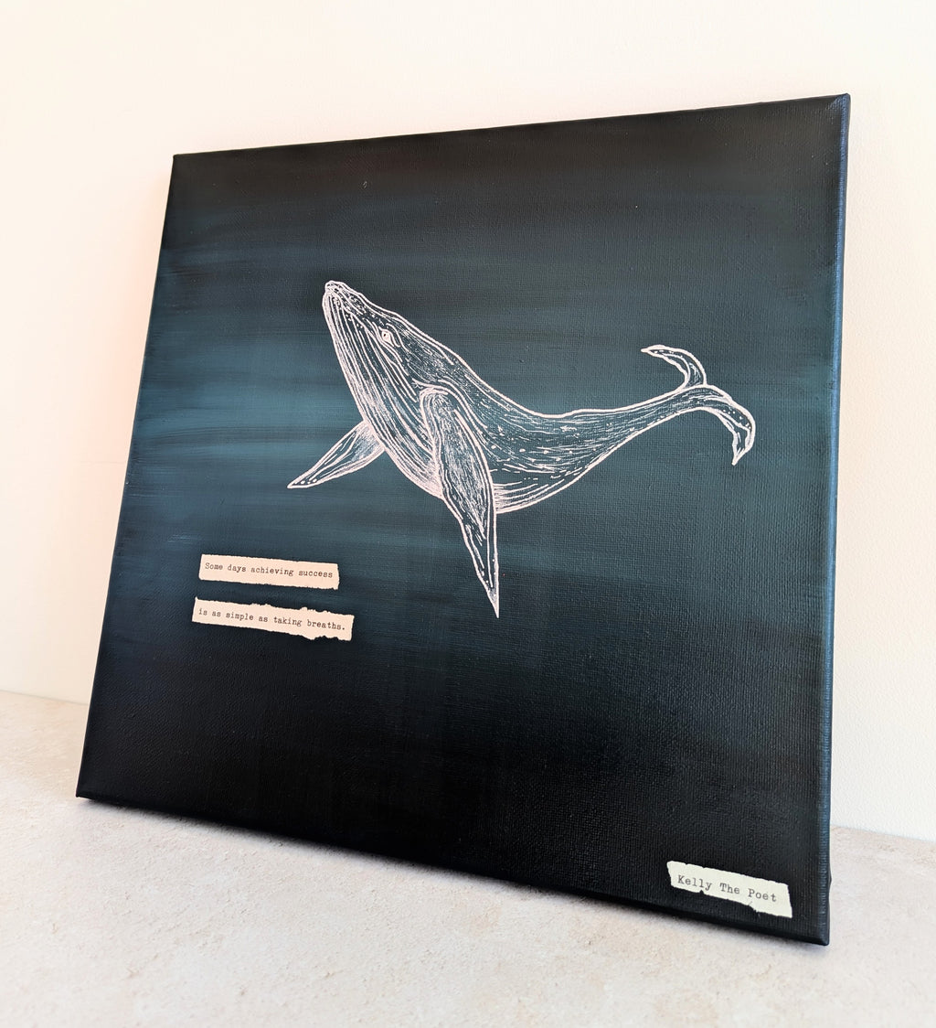 The Successful Whale Original Canvas