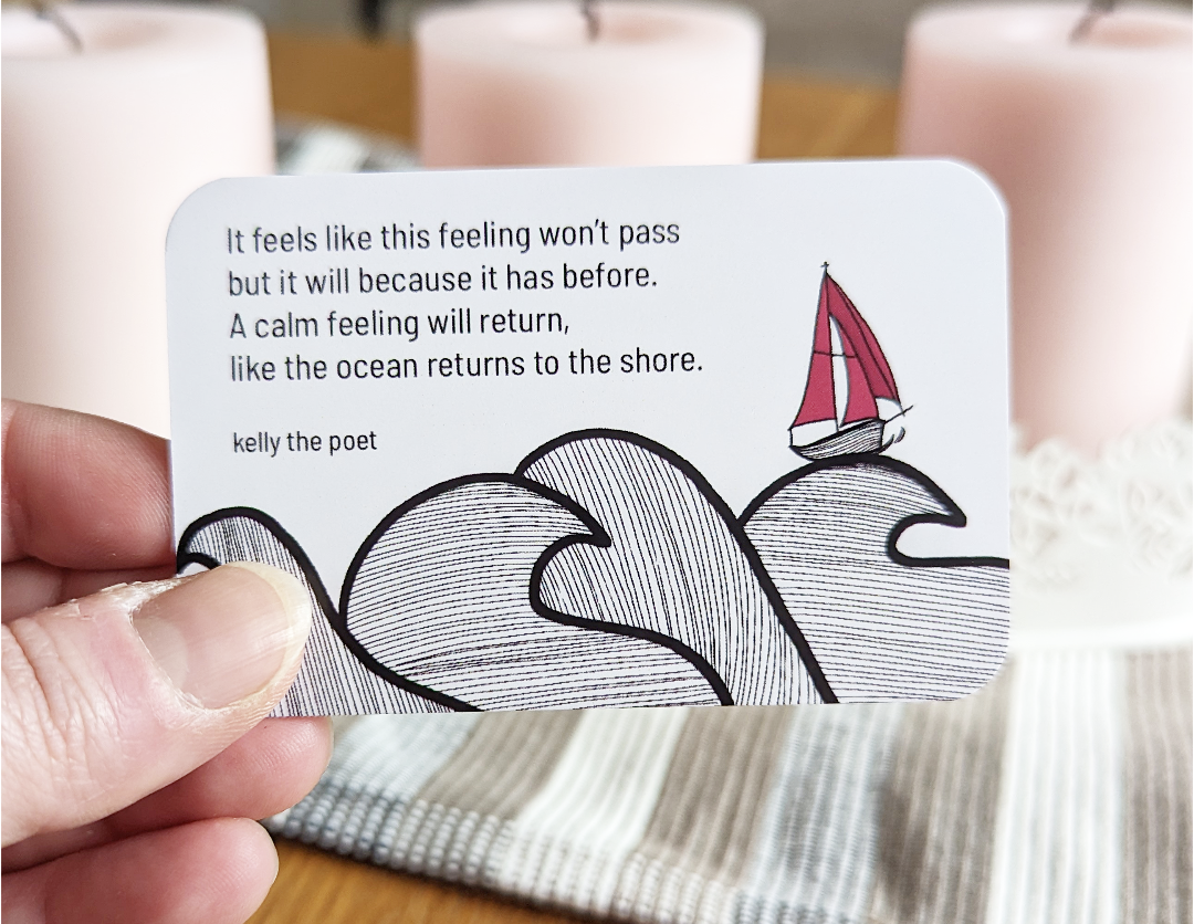 Anxiety Cards that help calm you in a panic attack and give you tools to improve your mental health.