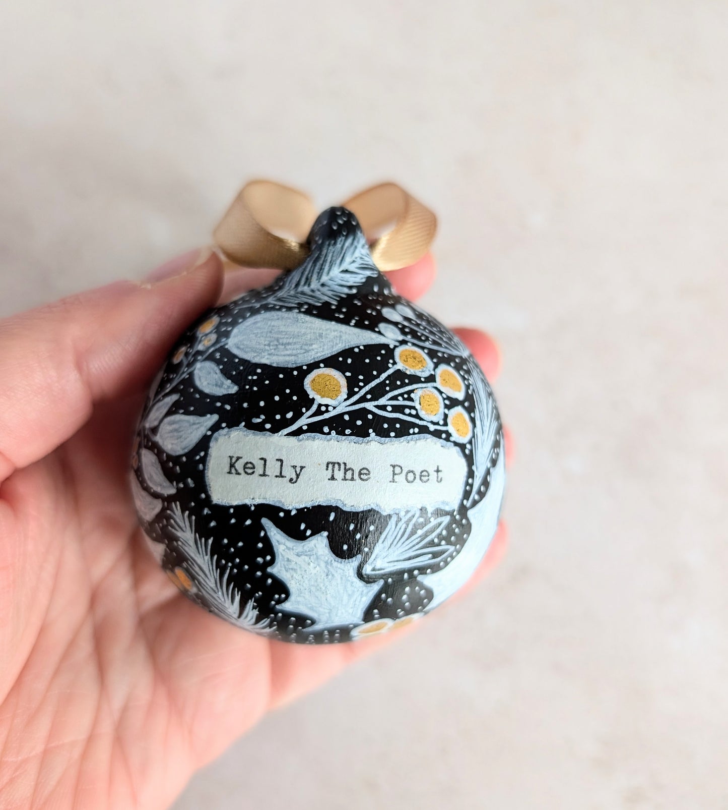 Hand Painted Bauble - Care